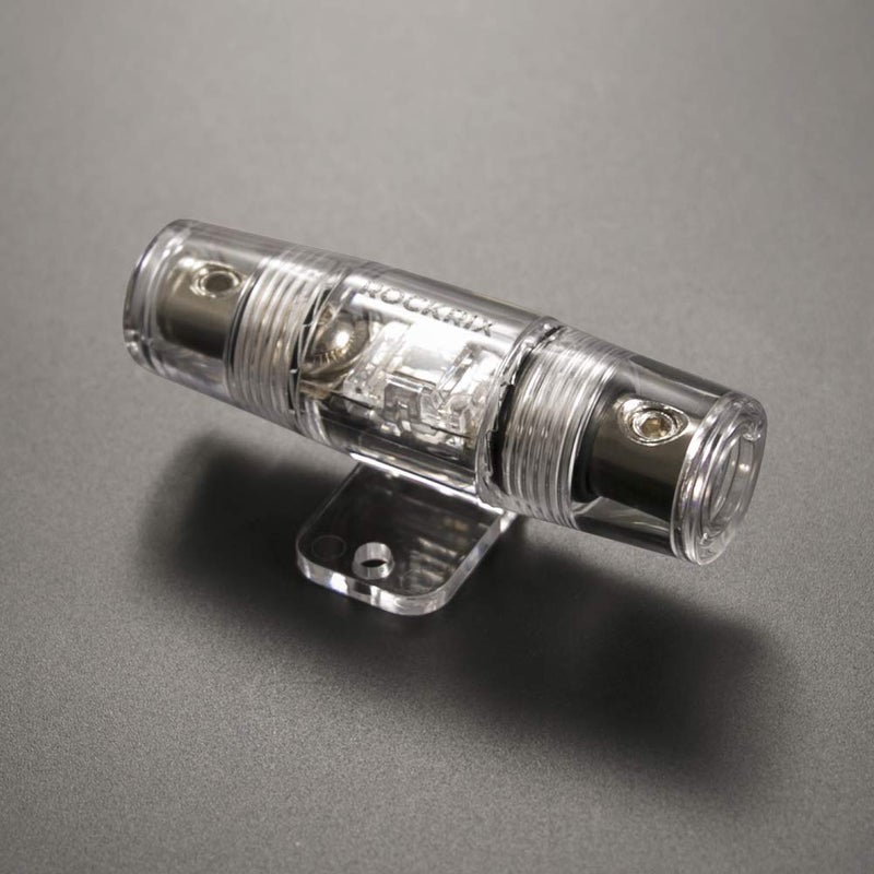 ROCKRIX مجموعة أسلاك كابل الصوت للسيارة ROCKRIX - كابل طاقة 20 قدم 4 قياس لمجموعة تركيب المضخم - Image 4